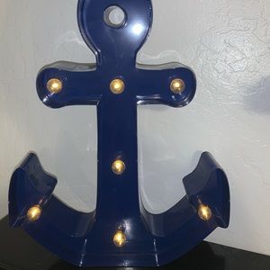 Blue anchor decor